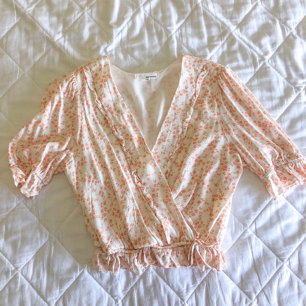 WORN ONCE june&hudson floral blouse from Francesca’s